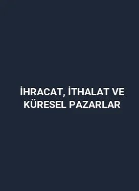 İhracat, İthalat ve Küresel Pazarlar