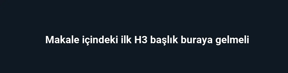 Üstünlük Sağlayan Başvuru Hazırlığı