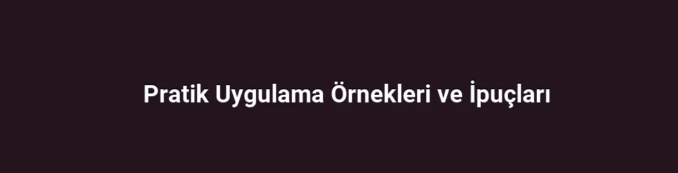 Girişimci İçgörülerin ve Örnek Uygulamaların Rolü