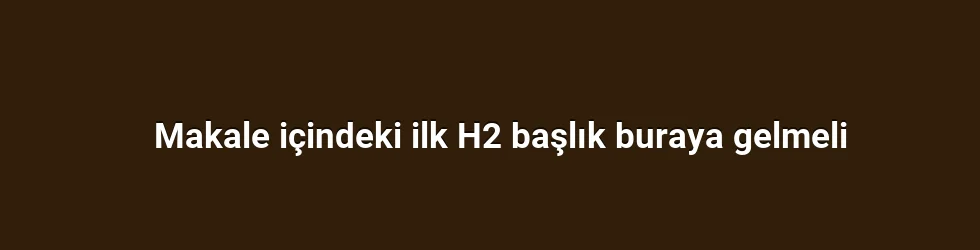 Hukuki Yapı ve Temel Riskler