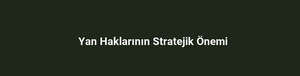 Yan Haklarının Stratejik Önemi