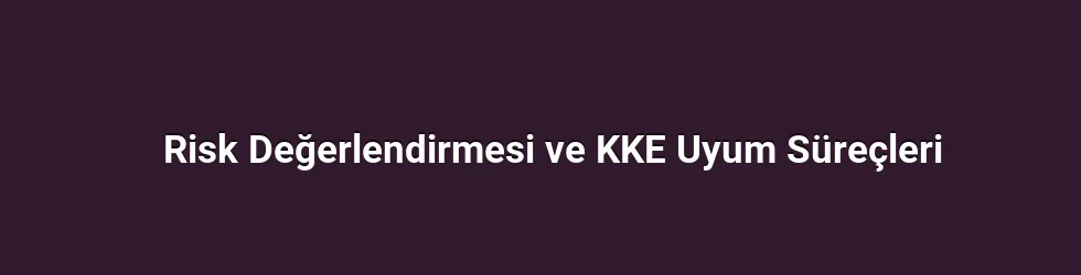 Risk Değerlendirmesi ve KKE Uyum Süreçleri