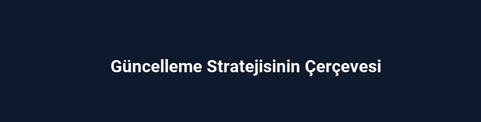 Güncelleme Stratejisinin Çerçevesi