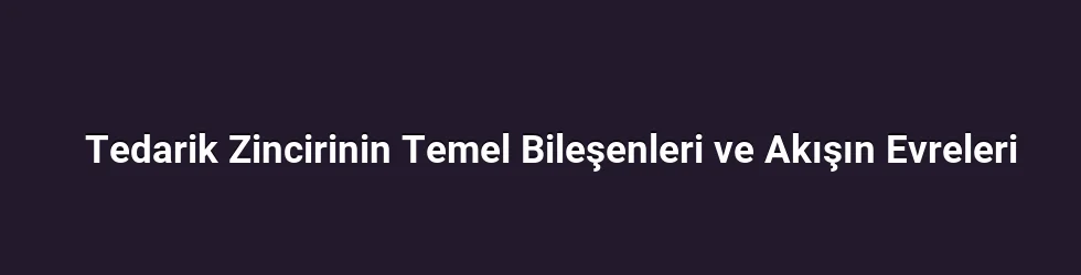 Tedarik Zincirinin Temel Bileşenleri ve Akışın Evreleri
