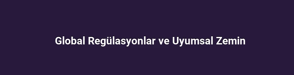 Global Regülasyonlar ve Uyumsal Zemin