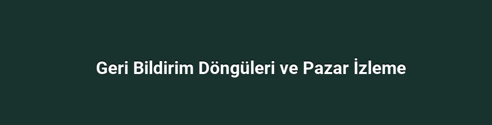 Geri Bildirim Döngüleri ve Pazar İzleme