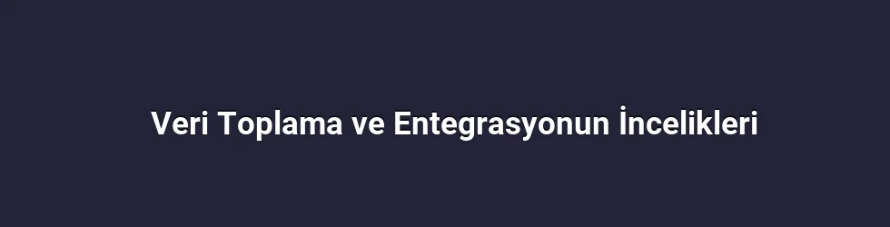 Veri Toplama ve Entegrasyonun İncelikleri