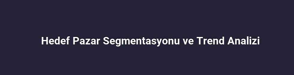 Hedef Pazar Segmentasyonu ve Trend Analizi