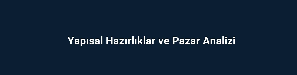 Yapısal Hazırlıklar ve Pazar Analizi
