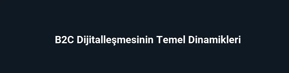 B2C Dijitalleşmesinin Temel Dinamikleri